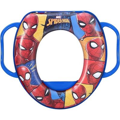 Cartoon Reductor de inodoro para niños Spiderman Marvel adaptador de inodoro universal con asas Cartoon Reductor de inodoro para niños Spiderman Marvel adaptador de inodoro universal con asas