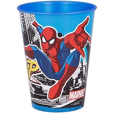 Stor Vaso Easy pequeño Spider-Man Streets de plástico 260 ml – Vaso infantil reutilizable, idea de regalo para niños Stor Vaso Easy pequeño Spider-Man Streets de plástico 260 ml – Vaso infantil reutilizable, idea de regalo para niños