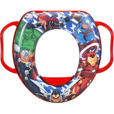 Cartoon Reductor de Asiento de Inodoro Avengers Marvel para Niños Adaptador Universal de Asiento de Inodoro con Manija Cartoon Reductor de Asiento de Inodoro Avengers Marvel para Niños Adaptador Universal de Asiento de Inodoro con Manija