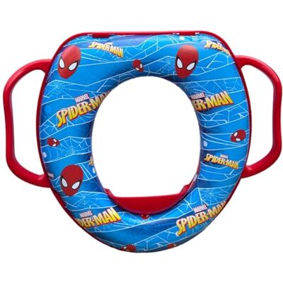 Cartoon Reductor WC para niños Spiderman Marvel adaptador water universal con asas Cartoon Reductor WC para niños Spiderman Marvel adaptador water universal con asas