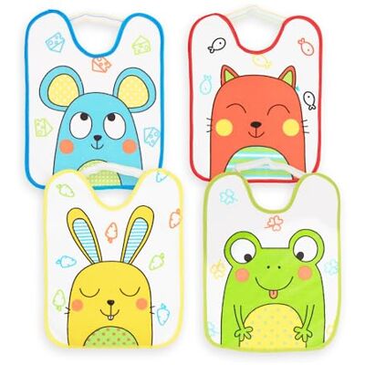 Ti TIN Pack 4 Baberos Bebé Impermeables 31x24 cm, 6-12 Meses Ti TIN Pack 4 Baberos Bebé Impermeables 31x24 cm, 6-12 Meses