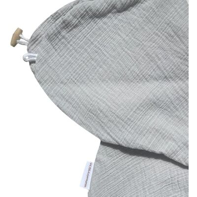 HOBEA-Germany Funda de Almohada de Lactancia para Cojines de Lactancia 190cm diseños (Muselina Gris Claro) HOBEA-Germany Funda de Almohada de Lactancia para Cojines de Lactancia 190cm diseños (Muselina Gris Claro)