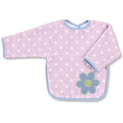 Sterntaler babero con mango (esponja diseño Katharina la mariquita de lunares rosa Sterntaler babero con mango (esponja diseño Katharina la mariquita de lunares rosa