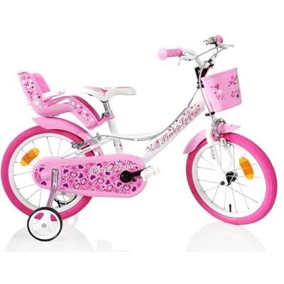 SCH Bici Pink Love Bicicleta niño, Blanco, 16" (40,64 cm) SCH Bici Pink Love Bicicleta niño, Blanco, 16" (40,64 cm)