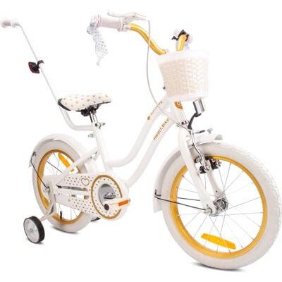 Sun Heart Bike Bicicleta niña 16" Blanco-Dorado Sun Heart Bike Bicicleta niña 16" Blanco-Dorado