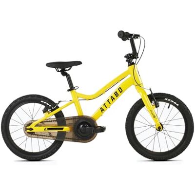 ATTABO Ease 16" Bicicleta de montaña, Juventud Unisex, Amarillo ATTABO Ease 16" Bicicleta de montaña, Juventud Unisex, Amarillo