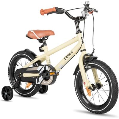 STITCH Bicicleta Infantil 16 Pulgadas Beige para Niños y Niñas de 4, 5 6 y 7 Años Kids Bike con Estabilizadores y Frenos de Mano 85% Montada… STITCH Bicicleta Infantil 16 Pulgadas Beige para Niños y Niñas de 4, 5 6 y 7 Años Kids Bike con Estabilizadores y Frenos de Mano 85% Montada…