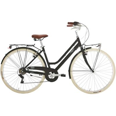 ALPINA Bike Bonneville Bicicleta de Trekking 6 V para Mujer, Mujer, Negro, 28 ALPINA Bike Bonneville Bicicleta de Trekking 6 V para Mujer, Mujer, Negro, 28
