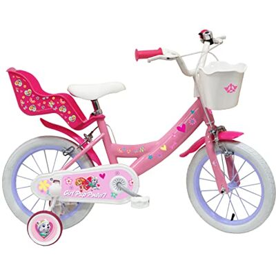 Vélo ATLAS Vélo 14'' Pat Patrouille Fille Bicicleta de 14 Pulgadas para niño y niña, Patrulla Canina, Stella, Niñas, Rosa Vélo ATLAS Vélo 14'' Pat Patrouille Fille Bicicleta de 14 Pulgadas para niño y niña, Patrulla Canina, Stella, Niñas, Rosa