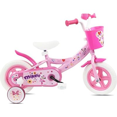 Disney Bicicleta Infantil de 10 Pulgadas, 2 estabilizadores extraíbles, Guardabarros y Cesta Delantera! Disney Bicicleta Infantil de 10 Pulgadas, 2 estabilizadores extraíbles, Guardabarros y Cesta Delantera!