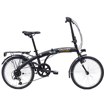 Denver Discovery Bicicleta Plegable Unisex para Adultos, 20 Pulgadas, Color Negro Mate Denver Discovery Bicicleta Plegable Unisex para Adultos, 20 Pulgadas, Color Negro Mate