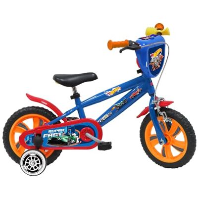 Denver Hot Wheels Bicicleta, Bebés niños, Azul-Naranja, 12 pollici Denver Hot Wheels Bicicleta, Bebés niños, Azul-Naranja, 12 pollici