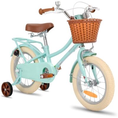 STITCH MANCHI Bicicleta Infantil de 12" con Cesta y ruedines, para niñas y niños de 2 a 4 años, Verde Menta… STITCH MANCHI Bicicleta Infantil de 12" con Cesta y ruedines, para niñas y niños de 2 a 4 años, Verde Menta…