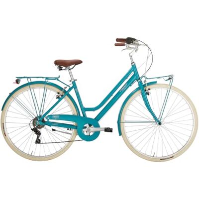 ALPINA Bike Bonneville Bicicleta de Trekking 6 V para Mujer, Mujer, Azul Turquesa, 28 ALPINA Bike Bonneville Bicicleta de Trekking 6 V para Mujer, Mujer, Azul Turquesa, 28
