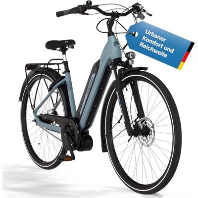 Fischer E-Bike City Active Cita 2404 Bicicleta eléctrica para Hombre y Mujer, RH 43, 688 WH, Motor Central 65 NM, batería de 36 V Fischer E-Bike City Active Cita 2404 Bicicleta eléctrica para Hombre y Mujer, RH 43, 688 WH, Motor Central 65 NM, batería de 36 V