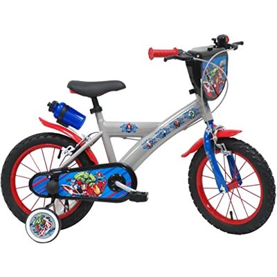 Vélo ATLAS Bicicleta Infantil de 14 Pulgadas Avengers/Marvel, Niños, Gris, 14'' Vélo ATLAS Bicicleta Infantil de 14 Pulgadas Avengers/Marvel, Niños, Gris, 14''