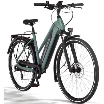 Fischer E-Bike Trekking Active Viator 2.1, Bicicleta eléctrica para Hombre y Mujer, RH 50, 459 WH, Motor Trasero 50 NM, 48 V Fischer E-Bike Trekking Active Viator 2.1, Bicicleta eléctrica para Hombre y Mujer, RH 50, 459 WH, Motor Trasero 50 NM, 48 V