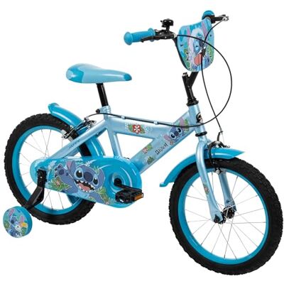Huffy Disney Stitch Bicicleta Infantil de 16 Pulgadas con Ruedas estabilizadoras, Marco de Acero, Freno de contrapedal Huffy Disney Stitch Bicicleta Infantil de 16 Pulgadas con Ruedas estabilizadoras, Marco de Acero, Freno de contrapedal