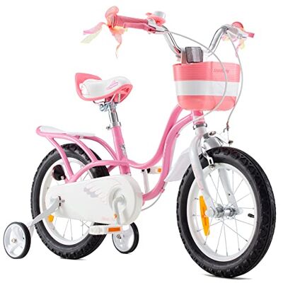 RoyalBaby Bicicleta para niños niña Little Swan Ruedas auxiliares Bicicletas Infantiles Bicicleta de Niño 12 Pulgadas Pink RoyalBaby Bicicleta para niños niña Little Swan Ruedas auxiliares Bicicletas Infantiles Bicicleta de Niño 12 Pulgadas Pink