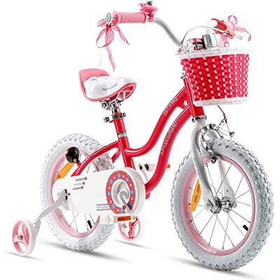 RoyalBaby Bicicleta Infantil, Girls, Rosa, 12 Zoll mit Stützrad RoyalBaby Bicicleta Infantil, Girls, Rosa, 12 Zoll mit Stützrad