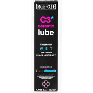 Muc-Off C3 Ceramic Wet Chain Lube, 50 Ml Lubricante de Cadena de Bicicleta con Tinte Trazador UV Lubricante de Bicicleta Formulado para Condiciones Climáticas Húmedas y Adversas Muc-Off C3 Ceramic Wet Chain Lube, 50 Ml Lubricante de Cadena de Bicicleta con Tinte Trazador UV Lubricante de Bicicleta Formulado para Condiciones Climáticas Húmedas y Adversas