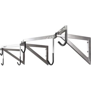 Mottez ALTUNA Colgador para 6 Bicicletas, Gris, 200 x 35 x 55 cm () Mottez ALTUNA Colgador para 6 Bicicletas, Gris, 200 x 35 x 55 cm ()