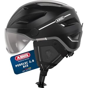 ABUS Casco de Ciudad Pedelec 2.0 Ace Casco de Bicicleta con luz Trasera, Visera, Cubierta para la Lluvia, protección para Las Orejas para Hombres y Mujeres ABUS Casco de Ciudad Pedelec 2.0 Ace Casco de Bicicleta con luz Trasera, Visera, Cubierta para la Lluvia, protección para Las Orejas para Hombres y Mujeres