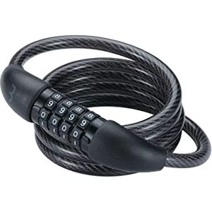 BBB , Candado Antirrobo De Bicicleta Unisex Adulto, Negro, 8MM X 120CM BBB , Candado Antirrobo De Bicicleta Unisex Adulto, Negro, 8MM X 120CM
