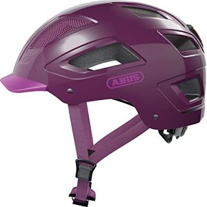 ABUS Hyban 2.0 - Casco de bicicleta urbana robusto para uso diario con carcasa dura ABS - Para hombre y mujer - Violeta, talla M