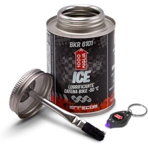 ERRECOM 1000 Miglia BKR 6101 Lubricante Cadena de Bicicleta uso en Condiciones de Frío Extremo hasta -50°C y Senderos nevados 240 ml, Fórmula Fluorescente, Bote All-In-One con cepillo incluido ERRECOM 1000 Miglia BKR 6101 Lubricante Cadena de Bicicleta uso en Condiciones de Frío Extremo hasta -50°C y Senderos nevados 240 ml, Fórmula Fluorescente, Bote All-In-One con cepillo incluido