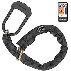 Hiplok DXXL, Candado de Horquilla + Cadena de Bucle, Unisex, Black, Área de Cierre: 15cm x 8.5cm + 100 cm Hiplok DXXL, Candado de Horquilla + Cadena de Bucle, Unisex, Black, Área de Cierre: 15cm x 8.5cm + 100 cm