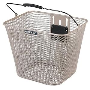 Cesta de bicicleta Basil Bilbao KF - Malla de acero, Removible, Altura ajustable Cesta de bicicleta Basil Bilbao KF - Malla de acero, Removible, Altura ajustable