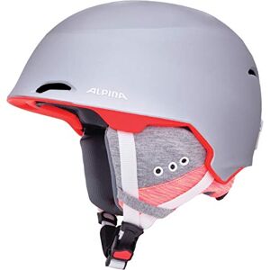 ALPINA Unisex Adultos, MAROI Casco de esquí, Silver-Flamingo Matt, 53-57 cm ALPINA Unisex Adultos, MAROI Casco de esquí, Silver-Flamingo Matt, 53-57 cm