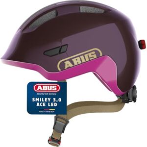 ABUS Casco Infantil Smiley 3.0 Ace LED Casco de Bicicleta con luz Ajuste Profundo y Espacio para una coleta para niñas y niños ABUS Casco Infantil Smiley 3.0 Ace LED Casco de Bicicleta con luz Ajuste Profundo y Espacio para una coleta para niñas y niños