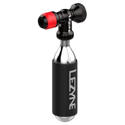 LEZYNE CLIK Drive Inflador de CO2 con cartucho de 20 g, ligero y duradero, válvula de clip de aluminio mecanizado CNC, compatible con bomba de neumáticos de bicicleta, mayor conexión de flujo de LEZYNE CLIK Drive Inflador de CO2 con cartucho de 20 g, ligero y duradero, válvula de clip de aluminio mecanizado CNC, compatible con bomba de neumáticos de bicicleta, mayor conexión de flujo de