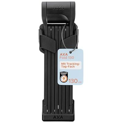 AXA Fold 130 Candado plegable (130 cm), color negro AXA Fold 130 Candado plegable (130 cm), color negro