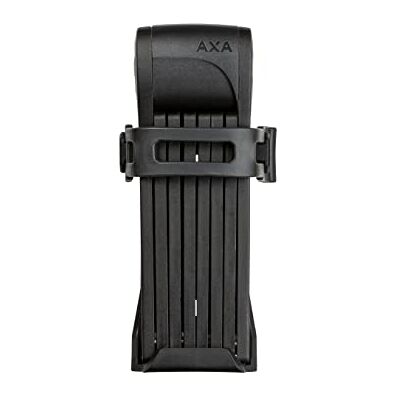 AXA Fold Lite 80 Candado plegable para bicicleta, longitud 80 cm, nivel de seguridad 7, cerradura ligera, con 2 llaves, incluye soporte, color negro AXA Fold Lite 80 Candado plegable para bicicleta, longitud 80 cm, nivel de seguridad 7, cerradura ligera, con 2 llaves, incluye soporte, color negro