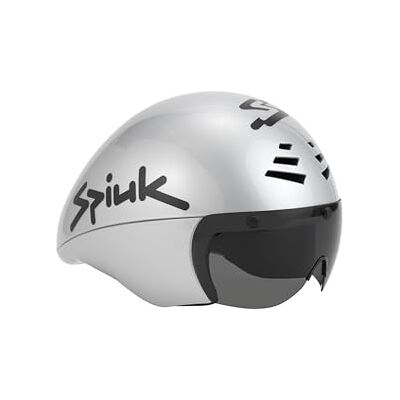 Spiuk Casco Ardea Unisex Plata de Ciclismo Crono y Triatlón (M-L) 55-61 Spiuk Casco Ardea Unisex Plata de Ciclismo Crono y Triatlón (M-L) 55-61