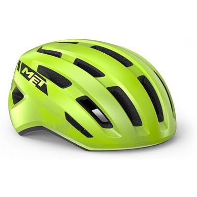 MET Casco Miles, Amarillo Fluo Brillo T.S, M, 52-58 MET Casco Miles, Amarillo Fluo Brillo T.S, M, 52-58