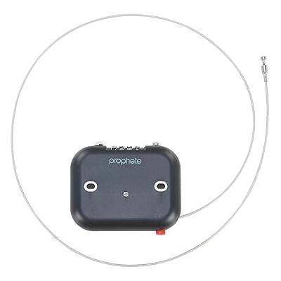 Prophete Candado para casco con cable de acero – 90 cm x 3 mm – Candado compacto para casco y accesorios, ligero y flexible, incluye cerradura de combinación Prophete Candado para casco con cable de acero – 90 cm x 3 mm – Candado compacto para casco y accesorios, ligero y flexible, incluye cerradura de combinación