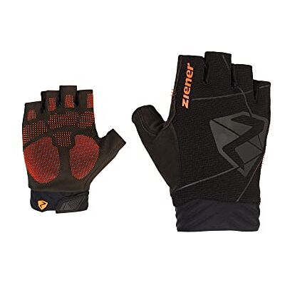 Ziener Guantes de Ciclismo CECKO para Hombre Dedo Corto Transpirable, Amortiguador, Negro, 9,5 Ziener Guantes de Ciclismo CECKO para Hombre Dedo Corto Transpirable, Amortiguador, Negro, 9,5