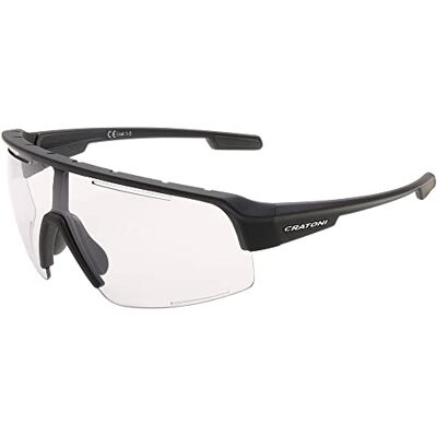 Cratoni C-Matic NXT Gafas de sol fotocromáticas para bicicleta, color negro y transparente Cratoni C-Matic NXT Gafas de sol fotocromáticas para bicicleta, color negro y transparente