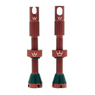 Peaty's PTV 42MM Red válvulas de Bicicleta, Unisex, Rojo Peaty's PTV 42MM Red válvulas de Bicicleta, Unisex, Rojo