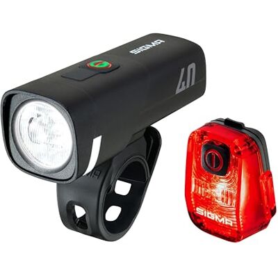Sigma Kit de iluminación LED para Bicicleta Aura 40 / Hiro 10 con USB-C Sigma Kit de iluminación LED para Bicicleta Aura 40 / Hiro 10 con USB-C