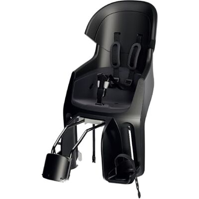 Bobike 8010900001 Silla Bicicleta Reclinable Trasera fijación al Cuadro Exclusive Evolve Maxi con diseño Envolvente, suspensión integrada y arnés 5 Puntos para niños, Negro Urbano Bobike 8010900001 Silla Bicicleta Reclinable Trasera fijación al Cuadro Exclusive Evolve Maxi con diseño Envolvente, suspensión integrada y arnés 5 Puntos para niños, Negro Urbano