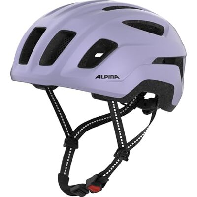 ALPINA Paranus Urban Casco de Bicicleta con luz Trasera LED, Carcasa Interior Ligera Hi-EPS, Gran ventilación, Ajustable Individualmente y Red integrada para Insectos ALPINA Paranus Urban Casco de Bicicleta con luz Trasera LED, Carcasa Interior Ligera Hi-EPS, Gran ventilación, Ajustable Individualmente y Red integrada para Insectos