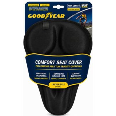 Goodyear Funda para sillín MTB Gel Soft 270 x 180 mm Antideslizante Negro Goodyear Funda para sillín MTB Gel Soft 270 x 180 mm Antideslizante Negro