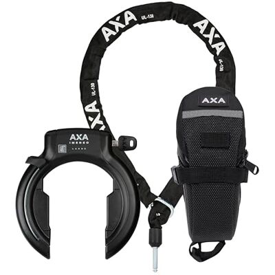 AXA Set Imenso L + ULC 130 + bolsa de transporte – Juego de cerradura de marco con cadena y bolsa – Alta seguridad AXA Set Imenso L + ULC 130 + bolsa de transporte – Juego de cerradura de marco con cadena y bolsa – Alta seguridad