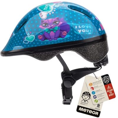 meteor Casco Bicicleta para Niñas y Niños Helmet Infantil de Bici para Ciclismo MTB Road Race Montaña BMX Carretera y Actividad Ciclista Rolerskate Patines meteor Casco Bicicleta para Niñas y Niños Helmet Infantil de Bici para Ciclismo MTB Road Race Montaña BMX Carretera y Actividad Ciclista Rolerskate Patines