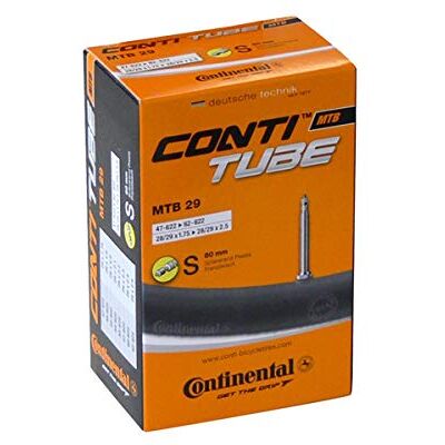 Continental Tube Cámara de Ciclismo MTB, Color Negro, 29 s60 Continental Tube Cámara de Ciclismo MTB, Color Negro, 29 s60